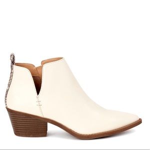 White Heeled Booties